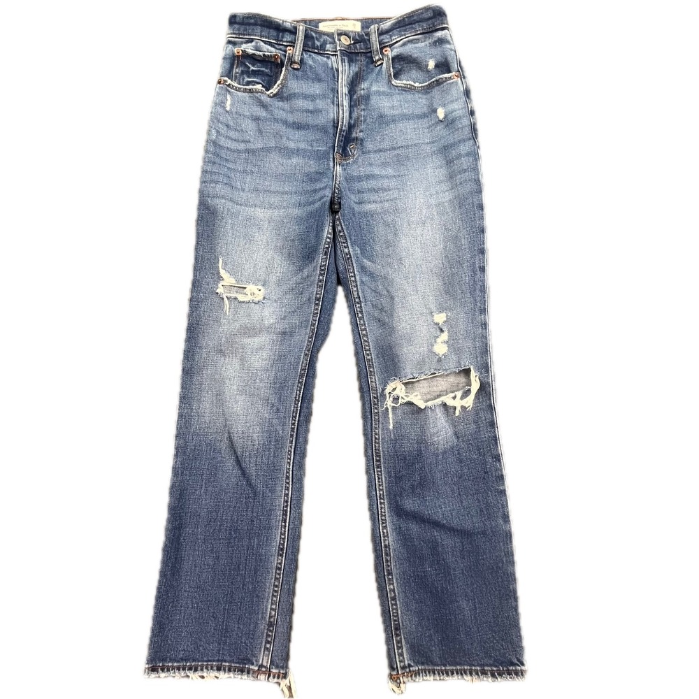 Abercrombie Fitch The Ankle Straight Ultra‎ High Rise Jeans Women Size 26 R